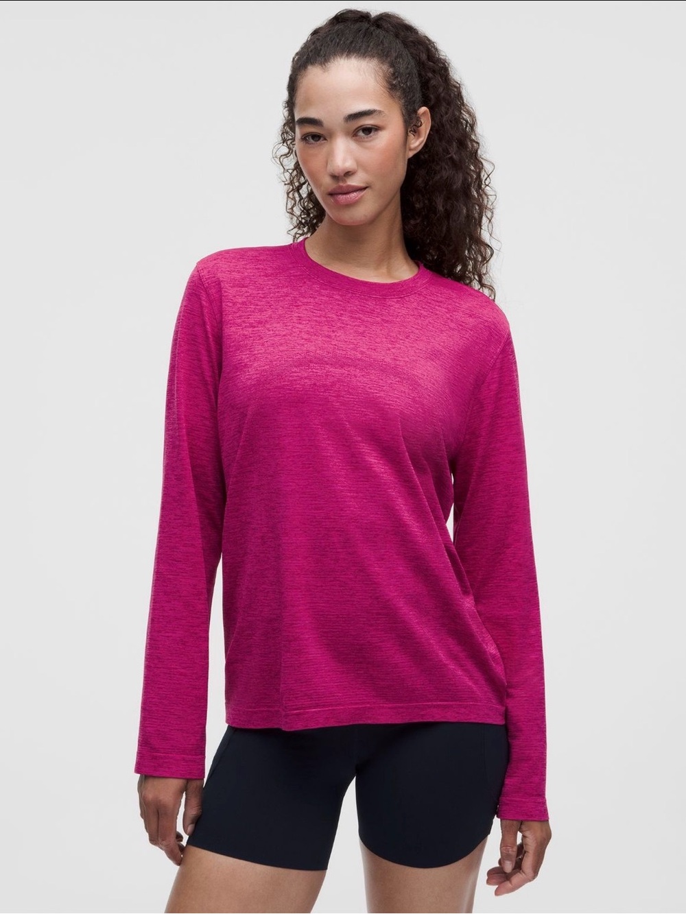 Lululemon Swiftly Relaxed Long Sleeve — Raspberry Rave 🍓